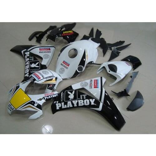 Injection mold Fairing kit for HONDA CBR1000RR 08 09 10 11 CBR 1000RR 2008 2009 2011 TOP white black Fairings set+7gifts HH12