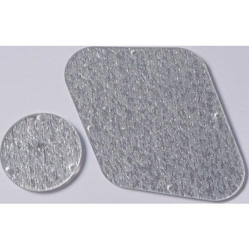 KAISH Silver Sparkle LP Control Plate and Switch Cavity Cover for USA Gibson Les Paul