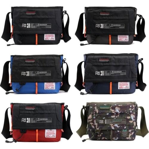 High Quality Men Nylon Shoulder Bag Fashion Casual Multi-Capacity Women Sling Cross Body Military Messenger Bag Male Briefcase