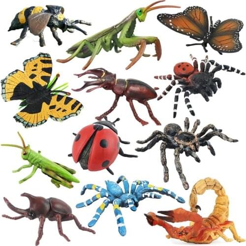 New Insect Simulation Model Toys High Realistic Insects kid Educational Resource Bug Models Soft toy Figure insetos de brinquedo