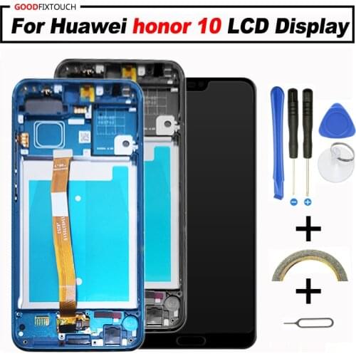 Original 5.84" For Huawei Honor 10 LCD display + Touch Screen Digitizer For Honor10 COL-AL00 with FingerPrint