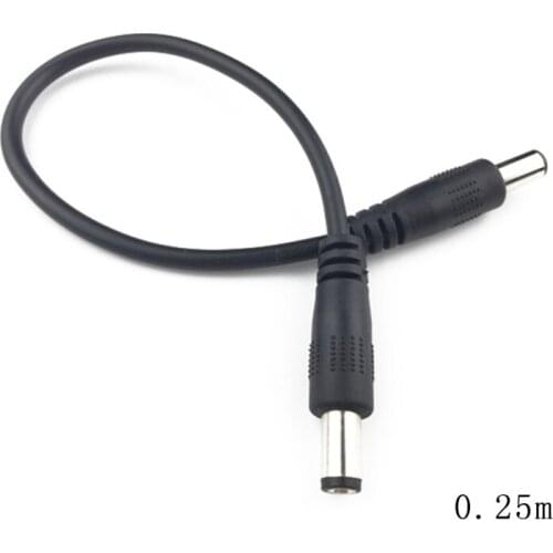 P15D DC Power Plug 5.5 x 2.1mm Male To 5.5 x 2.1mm Male CCTV Adapter Connector Cable