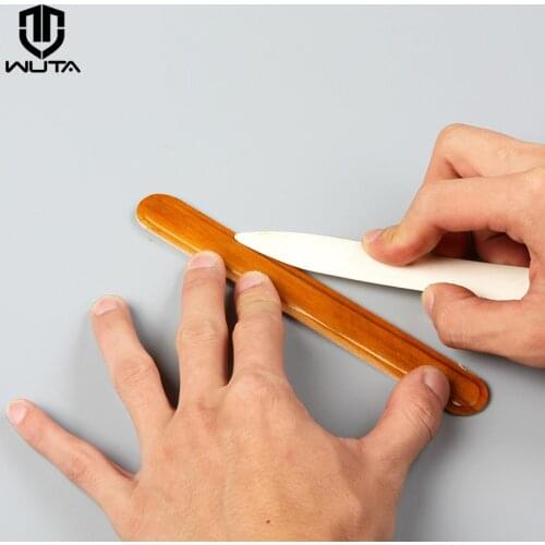 WUTA 2pcs 100% Natural OX Bone Folders Leather Craft Tools Scoring Folding Creasing Edges Making Creaser For Bookbinding,Paper