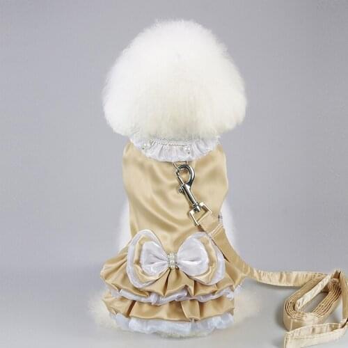 Chinese Style Dog Dress For Summer Dogs Clothes Princess Dress Pet Cat Dress Tulle Dog Dresses For Small Medium Dogs Chihuahua