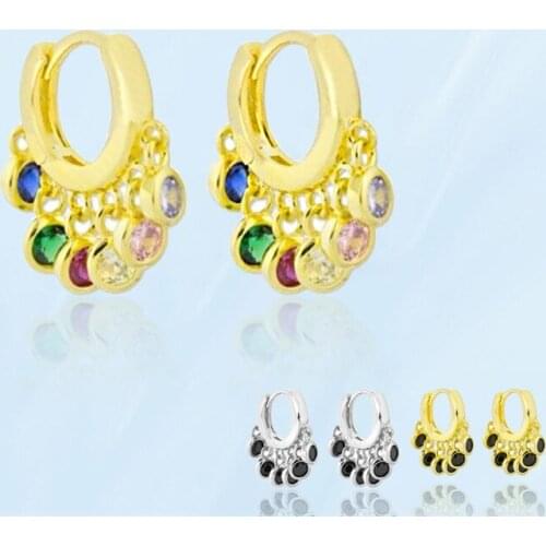 2021 New Golden Silver Color Drop Earrings For Women Korean Fashion Piercing Earrings Party Weddings Female Jewelry Accessories