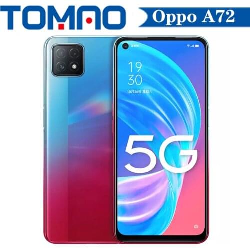 Original official New OPPO A72 5G Smartphone Tianji 720 Octa core 90HZ LCD 8G RAM 128G ROM 4040Mah 18W Fast Charge 6.5inch 16MP