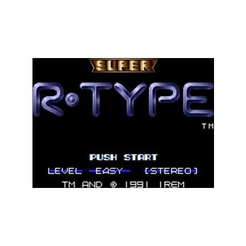 Super R-Type 16 bit Big Gray Game Card For NTSC Game Player Drop Shipping
