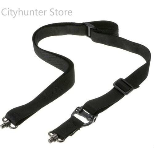 Tactical Airsoft Sling Nylon Gun Strap Tactical Mount Army Gun Straps Hunting Accessor 2 Points Adjustable MS4 Dual QD Safety