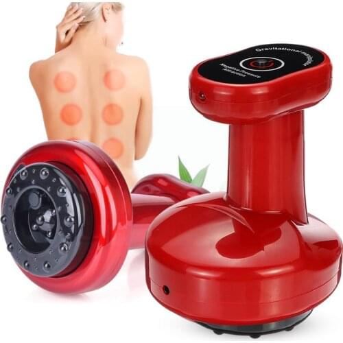Electric Cupping Massager Vacuum Suction Cups Apparatus Fat Meridian Slimming Burning Body Scraping Physiotherapy Device V4Z9