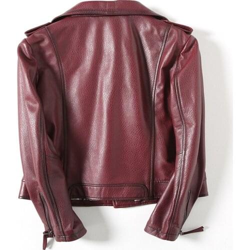 300% Real Sheepskin Coat Female Genuine Leather Jacket Short Slim Jacket for Women Outerwear Jaqueta Couro 57055L