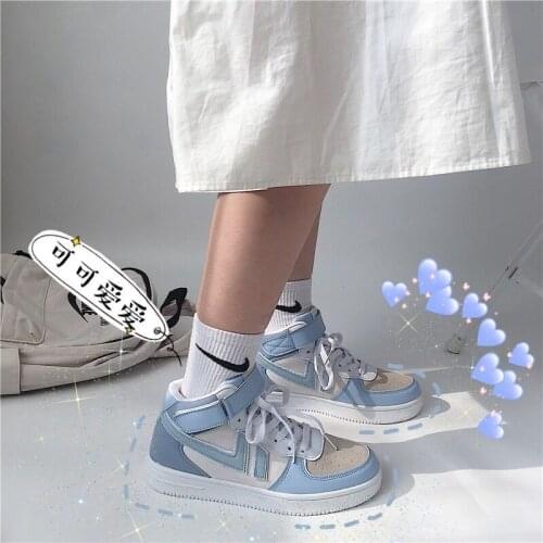Sneakers Womens Lolita ShoesFemale Boots Kawaii Vintage Flat Casual Summer 2021 Undefined Cosplay Costume Girls