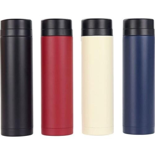 YJ.SHYU 300ml Women Thermos Water Bottle Double Wall Stainless Steel Vacuum Flasks For Tea strainer Coffee Insulation Cup Mug