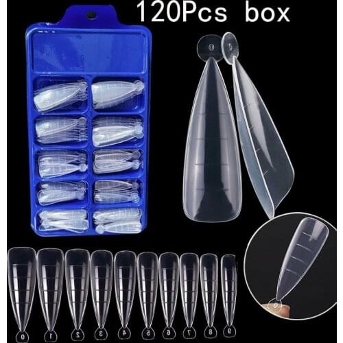 1 Box Upper Forms Mold For UV Gel Builder Extend Fake Tips Long Full Cover Diy Art Quick Building Dual Forms Nail Tips System