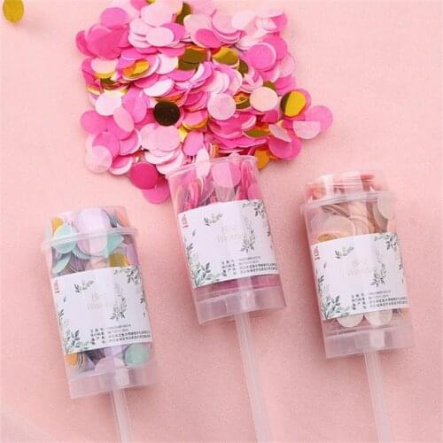 10*DIY empty Confetti Popper Flower Paper Confetti Push Weddings Party Birthday