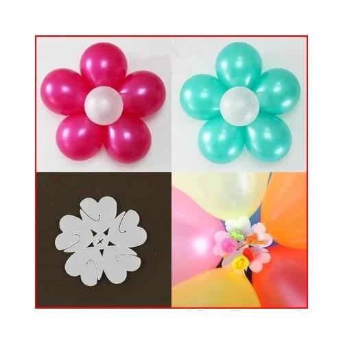 10pcs/ lot Flower Shaped Balloon Clip Latex Balloon Sealing Clips Balloon Accessories Flower Balloon Clip