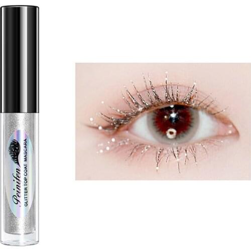 3.5g Diamond Shimmering Mascara Pearlescent Particles Natural Ingredients Create Smooth Curling Eyelashes Create Big Eye Makeup
