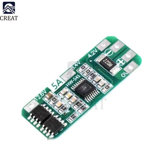 3S 12.6V 5A 2 MOS 18650 Lithium Battery Protection Board Lipo Li-ion Battery Charge Discharge Protection Module