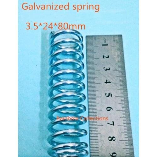 4pcs/lot 3.5*24*80mm Galvanized spring Bicycle spring compression Return spring