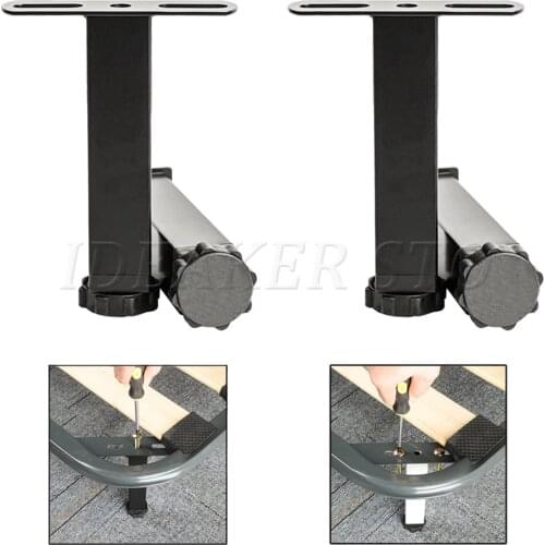 4/1PCS Adjustable Metal Furniture Legs Feet Replacement Brackets Black White TV Table Bed Cabinet Foot