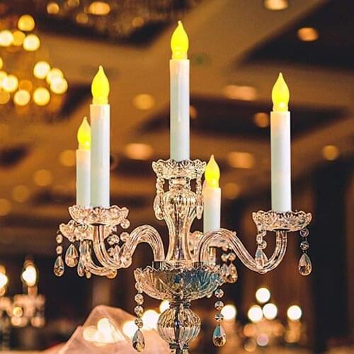4pcs Led Candle Lights Flameless Battery Powered Candles Holiday Party Decoration