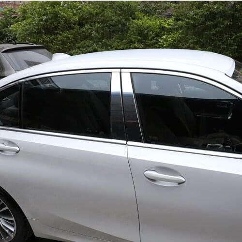 Car Accessories 6 Piece Set Aluminum Alloy Window Pillar Panel Decorative Panel Exterior For BMW 3 series G20 2019-2020