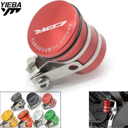 CBR954RR CBR250R Motorcycle Fluid Reservoir Billet Rear Brake Clutch Tank Oil Cup For HONDA CBR 900RR CBR 600 f4i CBR600RR