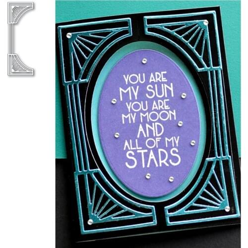 DECO CURVE BORDER Cutting Dies Scrapbook Diary Decoration Stencil Embossing Template DIY Greeting Card Handmade 2021 NEW HOT