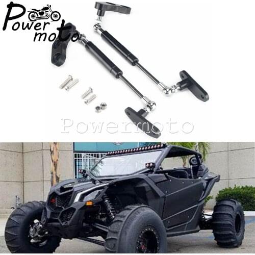 For Can-Am Maverick X3 Max Front Rear Doors 2017-2020 1 Pair Billet Aluminum Black Door Opener Kits Door Opener Sets Bolts