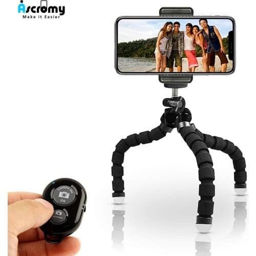 Mini Flexible Octopus Tripod phone Camera Holde with Bluetooth Remote For Iphone 11 pro max xs xr X 8 7 Plus se 2 Samsung Xiaomi