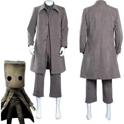 Little Nightmares Mono Cosplay Costume Coat Outfits Halloween Carnival Suit