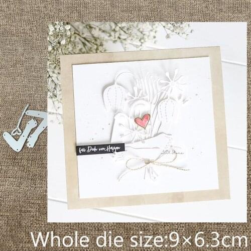 XLDesign Craft Metal Cutting Dies stencil mold Heart Hug hands decoration scrapbook Album Paper Card Craft Embossing die cuts