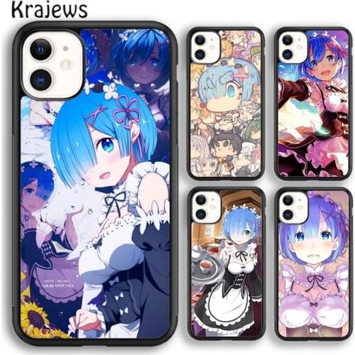 Krajews Anime Zero Rem Collage Soft Phone Case Cover For iPhone 5 SE 6s 7 8 plus X XR XS 11 12 pro max Samsung Galaxy S8 S9 S10
