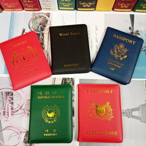 Multiple Card Slots Passport Covers Personalized Bank Cards Leather Case Travel Necessary Documents Wallet Accessories Supplies