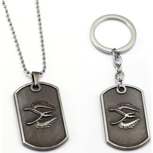 New Counter Strike Cs Go Metal Keychain Logo Dog Tag Pendant Key Holder Ring Chain CSGO Kolye Jewelry Choker Porte Clef llaveros
