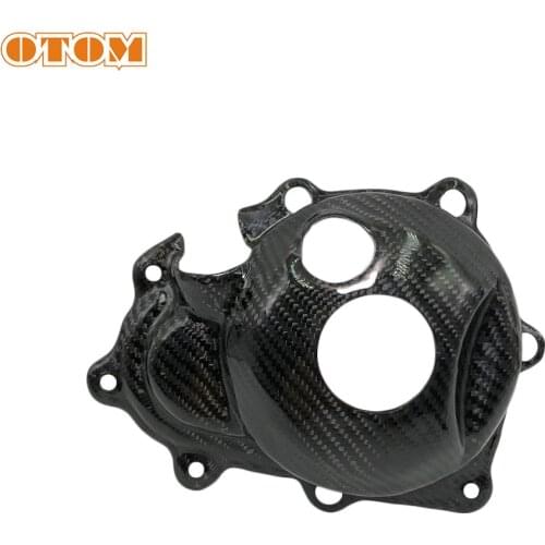 OTOM Dirt Pit Bike Carbon Fiber Stator Magneto Protective Cover For YAMAHA YZ250F 2008-2009 Motocross Motorcycle Accessories