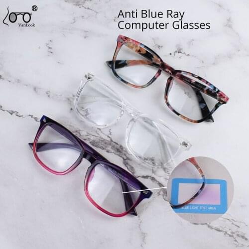 Computer Glasses Anti Blue Light Spectacle Frames Mens Optical Glasses Transparent Eyeglass Frames Women Eye Glasses Frames UV