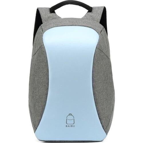 Fashion School Bags for Teenage with USB Charging Outdoor Travel Bag Anti-theft Backpack Business Pack Waterproof Rucksack