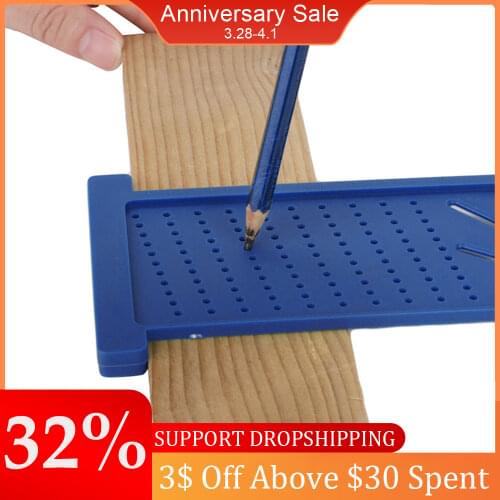 T-Type Carpentry Measure Ruler Woodworking Scribe Marking Line Gauge Hole Ruler Woodworking Gadget Depth Measurement