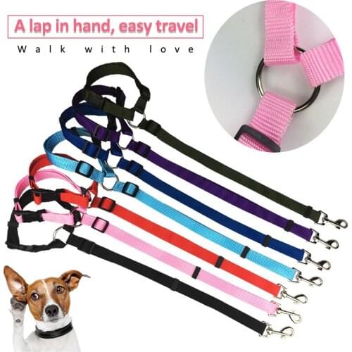 Universal Practical Dog Cat Pet Durable And Soft Safety Adjustable Car Seat Belt Harness Leash Travel Clip Strap Lead Pet Belt