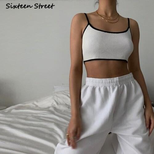 Crop Tops for Women Spring and Summer Halter Short Vest Small Sling Y2k Accessories Sexy Streetwear Camis Ladies Fashion 2021