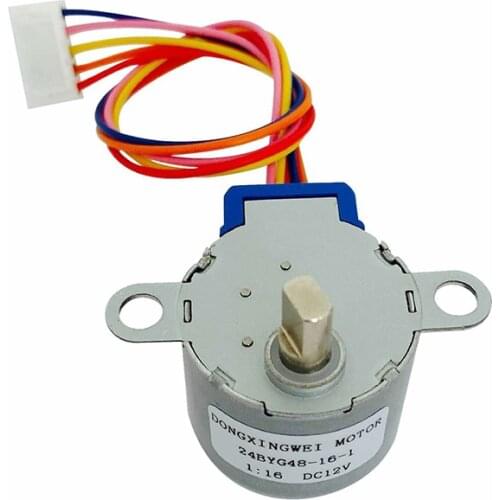 1Set 28BYJ-48 12V 4 Phase DC Reduction Gear Stepper Motor