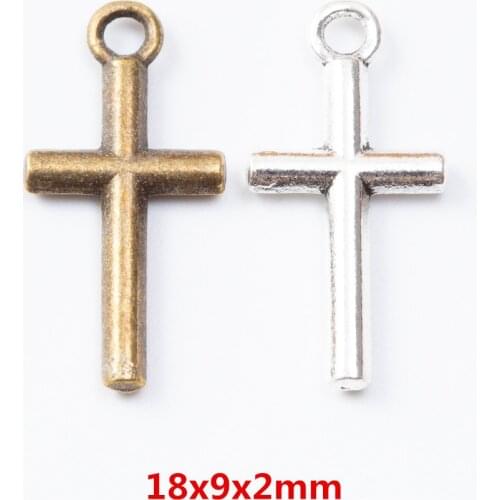 170 pieces of retro metal zinc alloy cross pendant for DIY handmade jewelry necklace making 7199