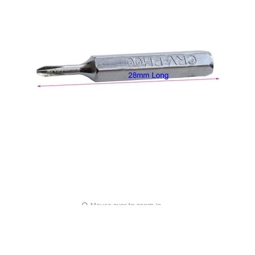 New CR-V Precision Screwdriver Bit PH00 2.0mm, 25pcs/lot