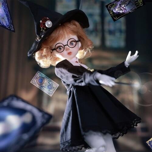 BJD Doll 1/6 Muu Kiki Delivery Service Art Toys for Girl lol Halloween Tarot Magic Hat Fullset Figure UT Body Lati Aimerai