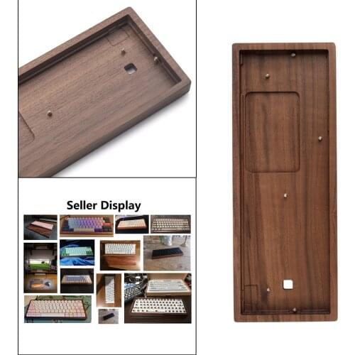 Solid Wooden Case Customized Shell Base DIY for GK61X GK61XS GK64X Mechanical Keyboard fine process cutting, round edge