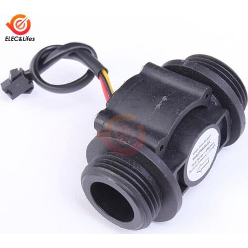 DN25 Water Level Sensor Switch Liquid Flow Meter Counter Vertical/Horizontal Hall Flow sensor FS400A G1'' DC 5-24V 1-60L / min