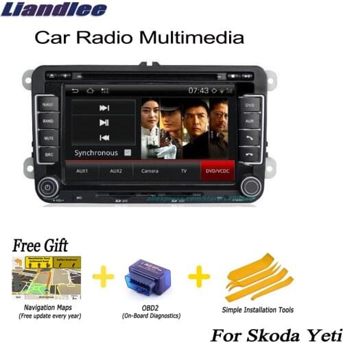 Liandlee For Skoda Yeti 2009~2013 2 Din Car Android GPS Navi Navigation Radio TV CD DVD Player Audio Video Stereo OBD2