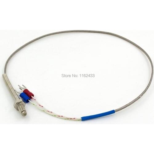 FTARB02 K type M6 bolt head spring protected 0.5m metal screening cable screw thermocouple temperature sensor