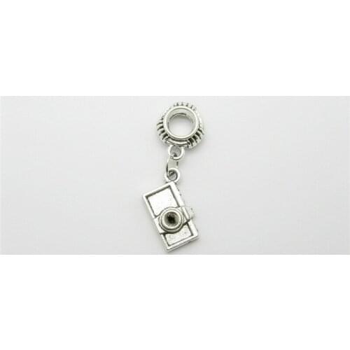 Classic 12pcs Camera Charms Big Hole Loose Bead Fit Pandora Bracelet Pendants DIY
