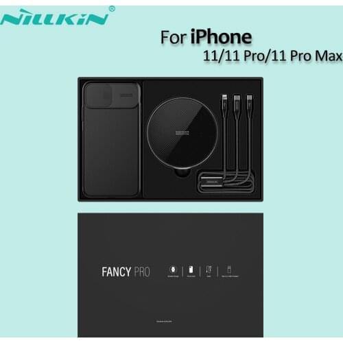 NILLKIN Wireless Charger Set for iPhone 11/11 Pro/11 Pro Max Come with Wireless Charging Pad and protector case back cover